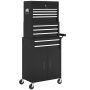 Tool trolley, modular 3 in 1, 9 drawers, 69.5 × 33 × 133 cm