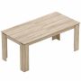 Extendable dining table Space Master, 6-10 seats, Oak, 180-260 × 90 × 76.6 cm
