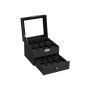 Watch box 20.5x23x16.5cm., black