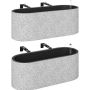 Doniczki wiszące Aosom 84H-671V00GY, 2 szt., szare, 42 × 15 × 16 cm