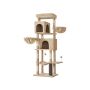 Drapak dla kota Feandrea PCT182G01, XL, 2 jaskinie, 2 hamaki, 57 × 45 × 175 cm