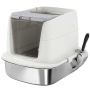 Cat litter box, closed, white, 52.4 × 41.3 × 39.8 cm