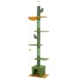 Domek dla kota PawHut 55x34x275cm, zielono-pomarańczowy