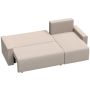 Corner sofa bed, left or right, with reversible chaise longue and storage compartment, 226 × 125 × 86 cm