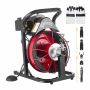 Sewer cleaning machine VEVOR RC-9002L, automatic feeding, 4 cutters, 435 × 340 × 550 mm