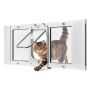 Drzwiczki dla kota na okno VEVOR SKT-06, 4 tryby zamykania, 1016 × 388 × 40 mm