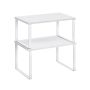 Set of 2 kitchen shelves, white