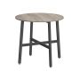 Dining table 80x75cm., light brown/black