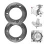 Tarcze szlifierskie żeliwne VEVOR MP-03G, 2 szt., 150 × 150 × 5 mm