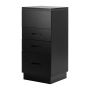 Hairdressing assistant Gabbiano 2027B, 3 drawers, Black