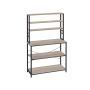 Полка кухонная 40x100x167см., серо-черная