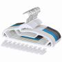 Clothes hangers, plastic, 50 pcs, different colors