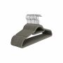 Velvet hangers 50 pcs., gray