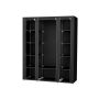 Multifunctional modular wardrobe 175 x 150 cm., black