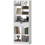 Bookshelf Homcom 60x26x158cm., white