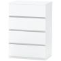 Комод Homcom 55x33x80см, белого цвета