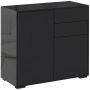 Komoda Homcom 79x36x74cm., czarna