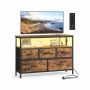 Komoda SONGMICS BELLAH, 5 szuflad i 1 otwarta przegroda, 98,7 × 68,1 × 30 cm