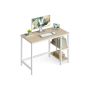 Computer desk VASAGLE LWD47X, 2 shelves, 100 × 76 × 50 cm