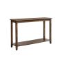 Rustic console table, walnut brown
