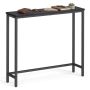 Консольный столик VASAGLE LNT035BA01, Серый/чёрный, 80 × 81,2 × 20 см