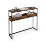 Konsola VASAGLE LNT091K01, 2 poziomy, 24 × 100 × 80 cm