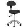 Fotel kosmetyczny Activeshop AM-304, z wyjmowanym oparciem, czarny