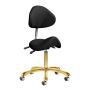 Cosmetic chair Giovanni 1004, Black/gold