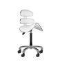 Cosmetic stool ActiveShop, with backrest, White