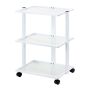Makeup table Giovanni E40, 3 glass shelves, White