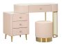 SHARON vanity table with pouf, 120 × 75 × 40 cm