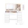 VASAGLE Kailyn dressing table, 9 drawers, 40 × 107 × 144 cm