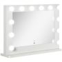 Lustro kosmetyczne z oświetleniem LED Homcom 80x60x20cm., białe