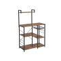 Kitchen shelf with metal basket KKS35X
