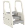 Children's steps Aiyaplay 43x42x65.5cm., white/gray