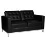 Sofa Gabbiano, 2-osobowa, czarna