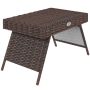 Stolik kawowy ogrodowy Outsunny 72,5x41x41cm, brązowy