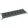 Outdoor seat cushion, 198x65x13 cm, dark grey