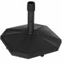 Stojak na parasole ogrodowe, 18 kg, czarny, 45,5 × 45,5 × 33 cm