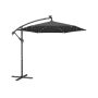 Parasol ogrodowy SONGMICS, 32 diody LED, szary