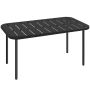 Outdoor table, Black, 90 × 43 × 50 cm