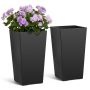 Donice zewnętrzne VEVOR F3055W-BK, 2 szt., czarne, 300 × 300 × 550 mm