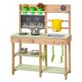 Kuchnia do zabawy na świeżym powietrzu VEVOR AC8288, 2 kuchenki, zielona, ​​76,2 × 32,4 × 91,4 cm