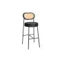 Bar stool set 89x44.5x27.5cm., black