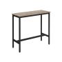 Rectangular bar table, black