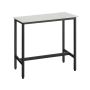 Bar table 40x100x90cm., white/black