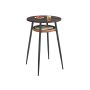 Kitchen table 70x70x91cm., black/brown
