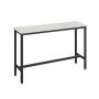 Bar table 140x40x90cm., white/black