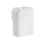Bamboo laundry basket, white