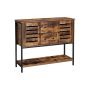 Cabinet LSC082B01 100 x 35 x 84.5 cm., brown/black